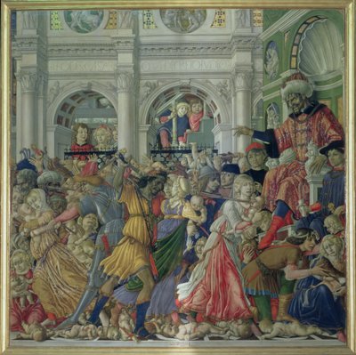 The Massacre of the Innocents, 1482 (tempera på panel) av Matteo di Giovanni di Bartolo