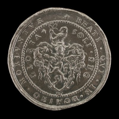 Våpen og inskripsjon [revers], 1592. av Matthäus Carl
