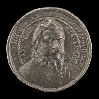 Hans Schel, 1518-1592, patricier av Nürnberg [forside], 1592. av Matthäus Carl