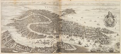 Panorama of Venice. From Newe Archontologia cosmica by Johann Ludwig Gottfried, 1646.    1187692   no       norwegian Successfully Translated  Original: Comité van Financiën, 1795 Il Comitato Finanze (title on object) Hollandia Regenerata (Italiaanse kopie av Matthaus the Elder Merian