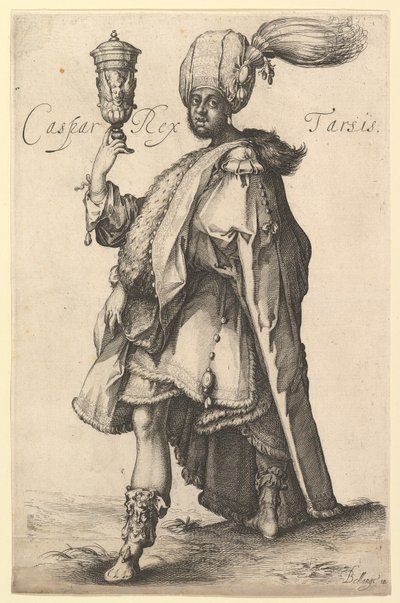 Caspar, etter Three Magi-serien av Jacques Bellange, ca. 1615. av Matthaus Merian
