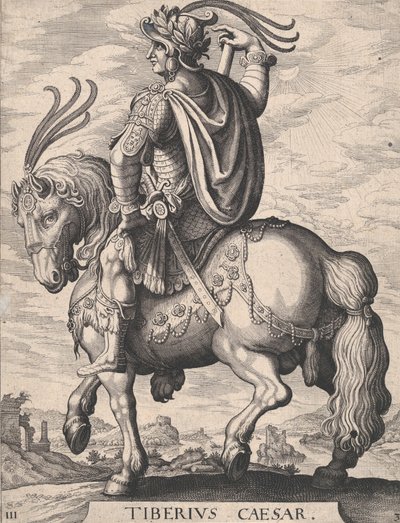 Plate 3: Keiser Tiberius til hest, fra 