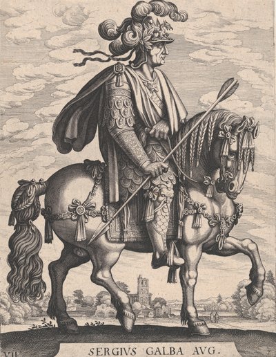 Plate 7: Keiser Galba til hest, fra 