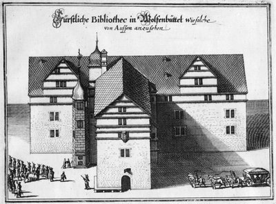 Herzog August-biblioteket i Wolfenbüttel, mellom 1655 og 1660 av Matthaus the Elder Merian