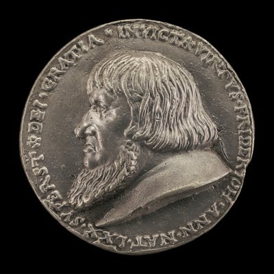 Fredrik den eldre, 1460-1536, markgreve av Brandenburg-Ansbach 1486 [forside], 1528. av Matthes Gebel