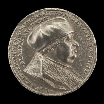 Lorenz Truchsess von Pommersfelden, 1473-1543, dekan ved katedralen i Mainz [forside]. av Matthes Gebel