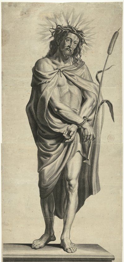 Ecce Homo Serie av Ecce Homo, Kristus korsfestet, Jomfru Maria og evangelisten Johannes (serietittel) av Mattheus Borrekens