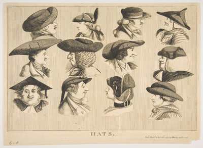 Hats, 1. oktober 1773. av Matthew Darly