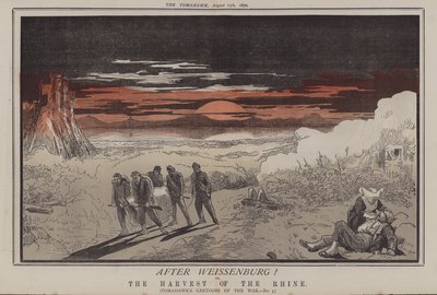 Etter Weissenburg! eller, The Harvest of the Rhine (farge litho) av Matthew