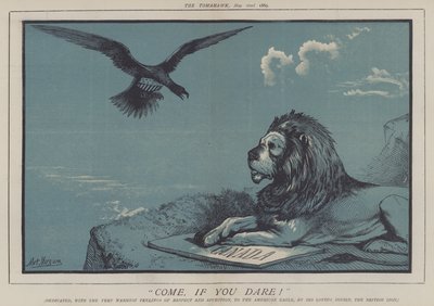 Kom hvis du tør! (farge litho) av Matthew
