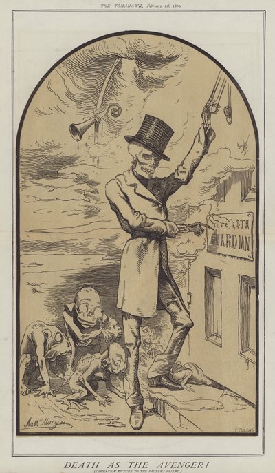 Death As the Avenger! (farge litho) av Matthew