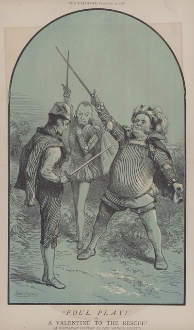 Lureri! eller, A Valentine to the Rescue (farge litho) av Matthew