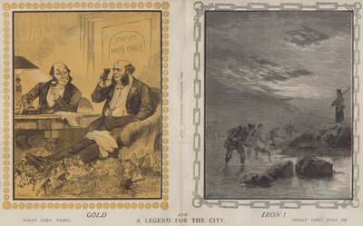 Gull og jern! A Legend for the City (farge litho) av Matthew