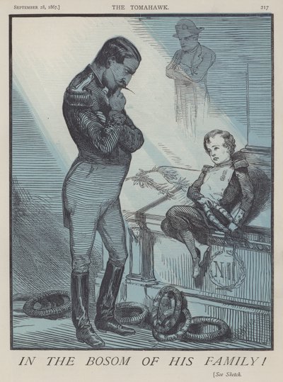 I hans families bryst! (farge litho) av Matthew