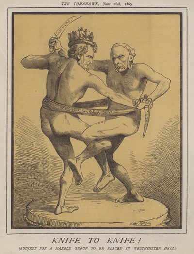 Kniv til kniv! (farge litho) av Matthew