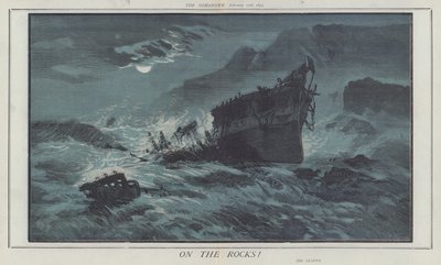 På steinene! (farge litho) av Matthew