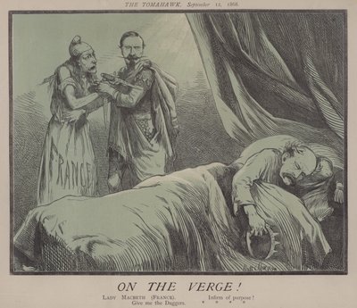 På randen! (farge litho) av Matthew