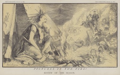Bilder i ilden! (farge litho) av Matthew