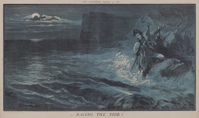 Racing the Tide! (farge litho) av Matthew