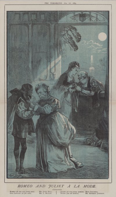Romeo og Julie A La Mode (farge litho) av Matthew
