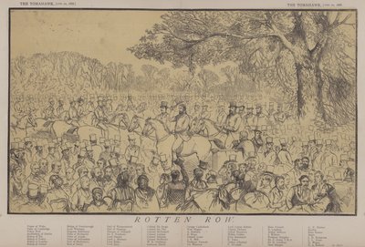 Rotten Row (farge litho) av Matthew
