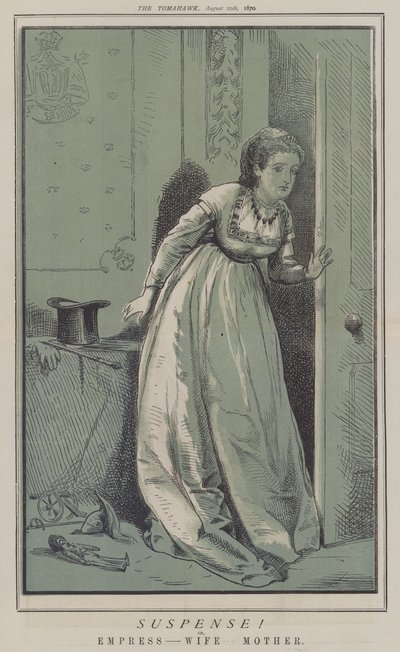 Spenning! eller, keiserinne - kone - mor (farge litho) av Matthew