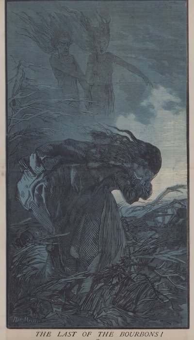 Den siste av bourbonene! (farge litho) av Matthew