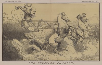 Den prøyssiske Phaeton (farge litho) av Matthew