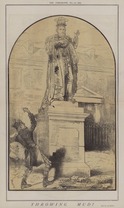 Kaste gjørme! (farge litho) av Matthew