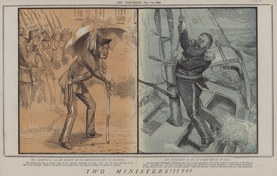 To statsråder!!!??? (farge litho) av Matthew