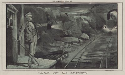 Venter på ekskursjonen! (farge litho) av Matthew