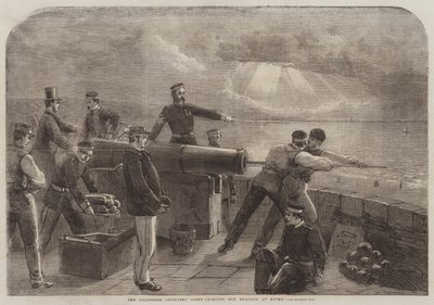 The Volunteer Artillery Corps lærer våpenpraksis ved Hythe av Matthew Somerville Morgan