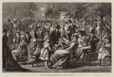 May Fair, en skisse i Hyde Park av Matthew White Ridley