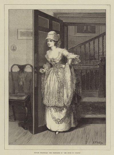 Private Theatricals, Miss Hardcastle i She Stoops to Conquer av Matthew White Ridley