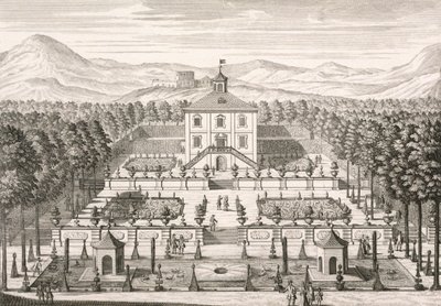 Hus og hage, 1715 av Matthias Diesel