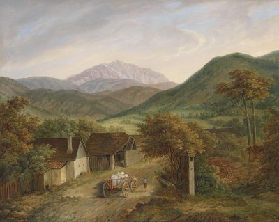 Matthias Rudolf Toma Utsikt over Schneeberg 1860 av Matthias Rudolf Toma