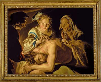 Samson og Delila av Matthias Stomer
