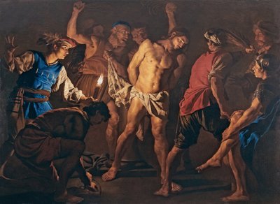Kristi flagellasjon, ca. 1640. av Matthias Stomer