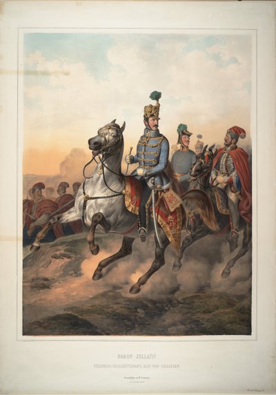 Grev Josip Jelacic av Buim, 1849 av Matthias Trentsensky