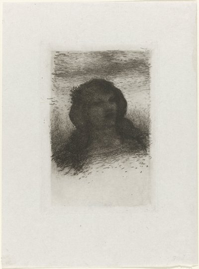 Hodet til en jente av Matthijs Maris
