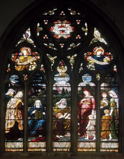 The Virtuous Woman, Holy Trinity, Leamington Spa, Cottier & Co, ca. 1890 av Matthijs Maris