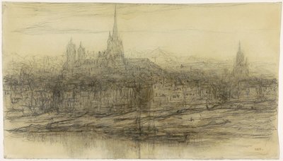 Utsikt over Rouen av Matthijs Maris