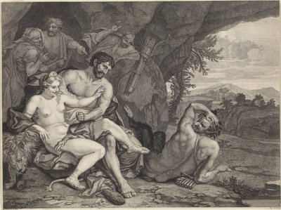 Landskap med Hercules og Omphale av Matthijs Pool