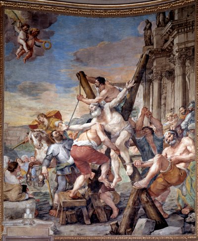 Martyrium of St Andrew (fresco av Mattia Preti