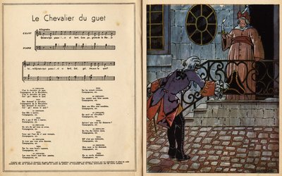 Vaktens ridder. barnerim (barnesang) (gravering) av Maurice Berty