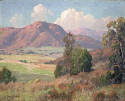 San Diego Hills (olje på lerret) av Maurice Braun