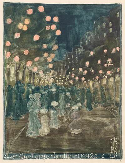 Bastilledagen, 1892. av Maurice Brazil Prendergast