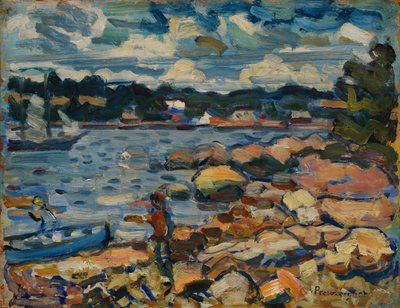 Brooksville, Maine (River & Rocks) av Maurice Brazil Prendergast