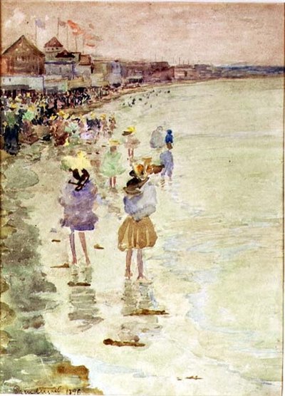 Crescent Beach av Maurice Brazil Prendergast