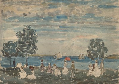 Figurer på en strand, 19101915. av Maurice Brazil Prendergast